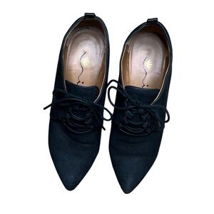 Nina Originals Wedge Pointed Toe Suede Booties